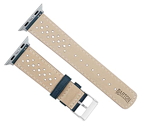 Image of BARTON WATCH BANDS - Horween Leather Watch Bands Compatible with Apple Watch Models - 1, 2, 3, 4, 5, 6, 7, 8, 9, 10, SE, Ultra & Ultra 2