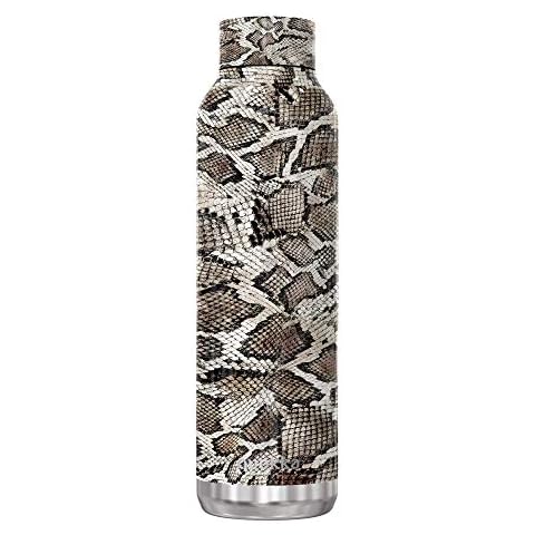 Quokka Solid - Snake Print 630 ML |Stainless Steel Water Bottle - Insulated Double Walled Vacuum Flasks Drinks Bottle Keep 12 Hours Hot & 18 Hours Cold - Leak Proof - BPA Free Cover