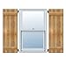 Ekena Millwork RBJ06S11X018RWR TimberCraft Two 5 3/8" Boards Joined Board-n-Batten, Rustic Wood Shutters (Per Pair), 10 3/4"W x 18"H, Rough Sawn Western Red Cedar
