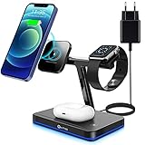 ladestation sinus 405 【3 in 1 ladestation mit QC 3.0 Adapter】Das 3 in 1 Mag-safe Ladegerät können Sie schnell für handy, uhr und headset zur gleichen Zeit aufladen. Mit dem QC 3.0 Adapter und dem Typ-C-Ladekabel können Sie das Gerät in 2-3 Stunden vollständig aufladen.