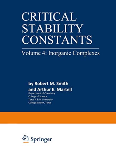 Critical Stability Constants: Inorganic Complexes view 2