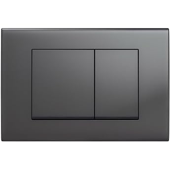 Push Plate Compatible with Geberit Duofix Sigma/Delta/Basic Actuator Plate for 2 Flushes Gunmetal