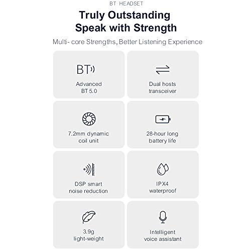 GT3 BT 5.0 fone de ouvido DSP Smart Touch Control fone de ouvido à prova d'água para esporte/veícul