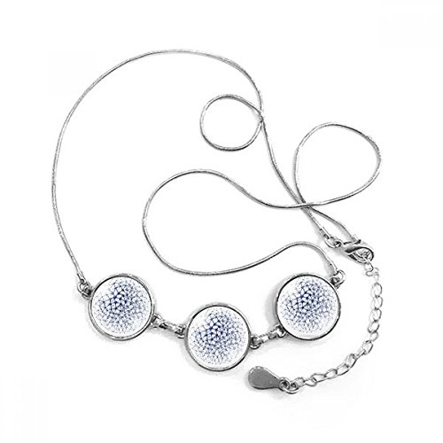 Collier structure atomique pendentif rond en relief pour éviter les bijoux banals