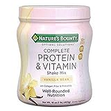 Nature's Bounty Optimal Solutions Complete Protein & Vitamin Shake Mix, Vanilla 16 oz (Pack of 3)