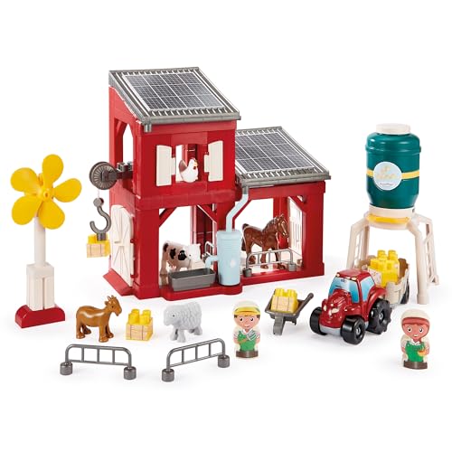 Jouets Ecoiffier - 2979 - Ferme écologique - Abrick - Jeux de Construction pour Enfants - Dès 18 Mois - Fabriqué en France