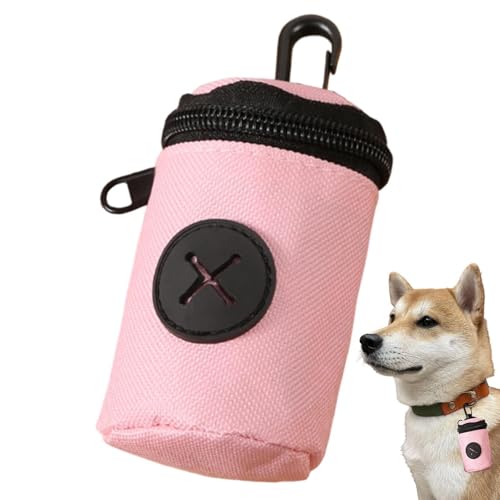 Dog Poop Bag - Zipper Clip Storage Pouch, Portable Pet Waste Bag Dispenser, Leak Resistant Carry Case, Easy Access Training Acce