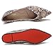 QXCXINGDY Flats for Women Pointed Toe Fashion Wedding Shoes Work Casual Slip-On Dress Shoes Women Comfortable Dressy Flat Apricot Size - 10.5