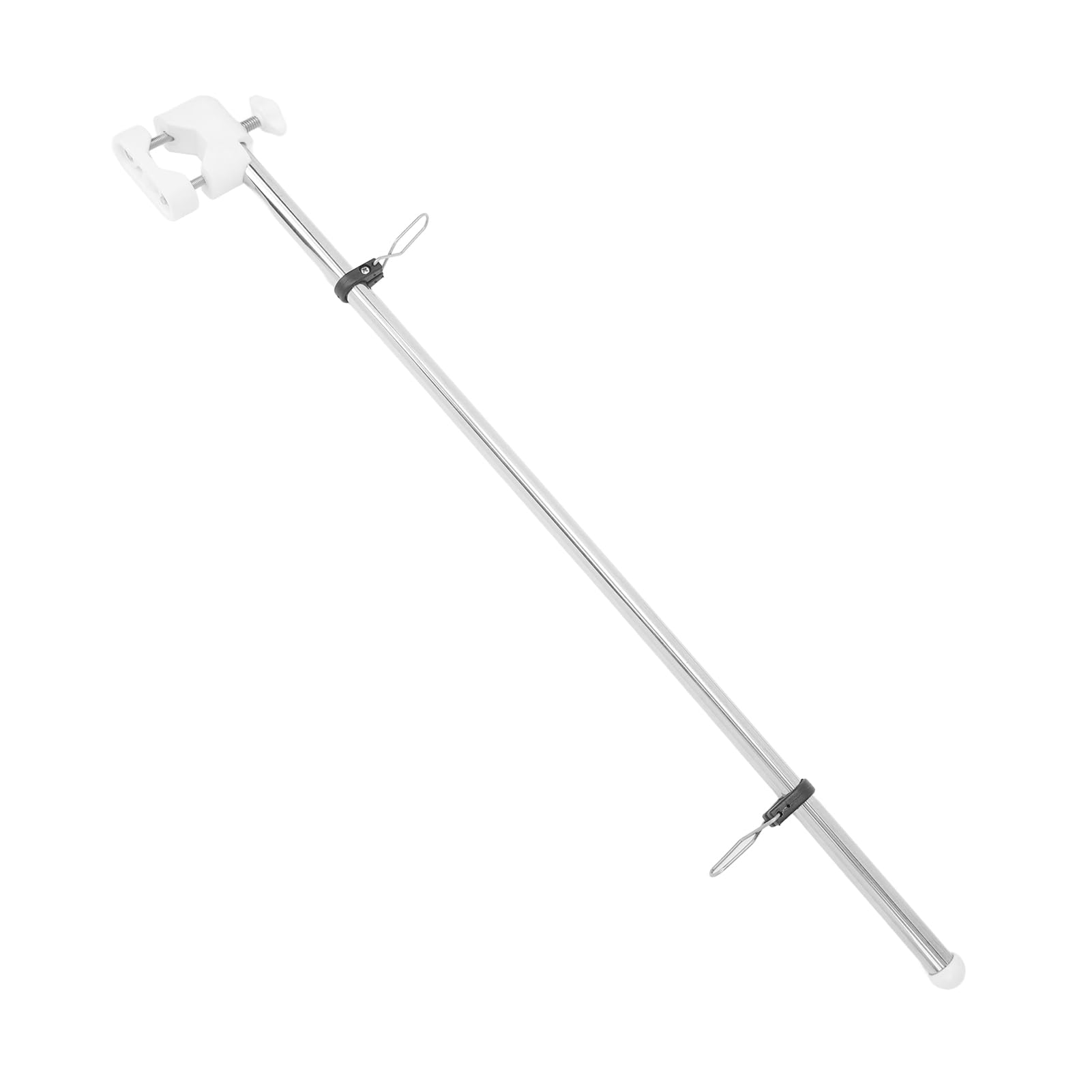 Asta para Bandera Marina, Asta para Personal de Bandera para Barco, 21 Pulgadas de Alto, Acero Inoxidable, 22,2 Mm a 25,4 Mm, Montaje en Riel, Asta para Bandera para Barco, Yate, Coche, RV, Pesca, Acc