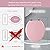 Pink Round Toilet Seat Natural Wood Toilet Seat with Zinc Alloy Hinges, Easy to Install also Easy to Clean, Scratch Resistant Toilet Seat by Angol Shiold (Round, Pink)