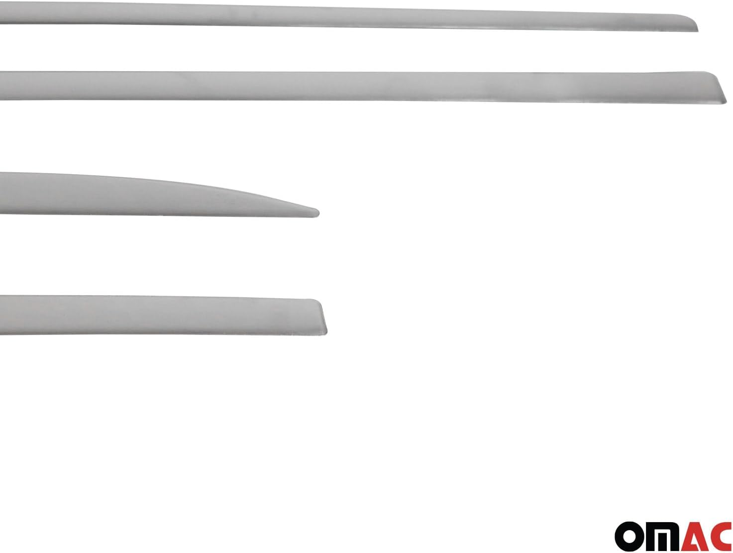 OMAC Side Door Molding Trim Skirt Garnish for Dodge Neon 2016-2020 Stainless Steel 4X