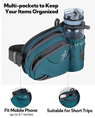 image for WATERFLY Fanny Pack Waist Bag: Waist Pack for Women Men with Water Bot