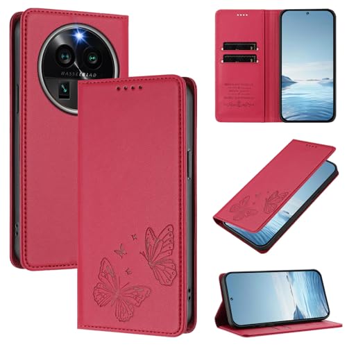 �X�}�z�P�[�X �Ή��@�� for Oppo Find X6 Pro 5G�yRFID�u���b�N�z�y�J�[�h�z���_�[�t�����z �}�O�l�b�g�J�� �X�^���h�@�\�t���zBlue