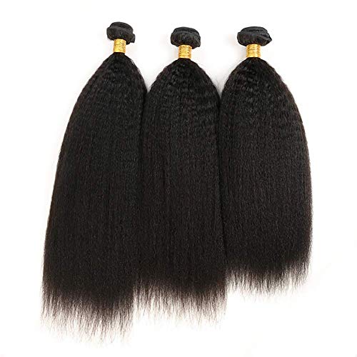 LANANEL 9A Brazilian Yaki Hair 3 Bundles (18 20 22)