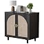 Black-rattan Door