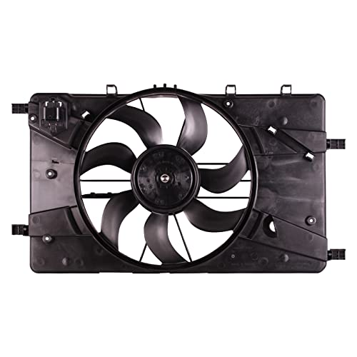 TYG Upgraded Radiator Cooling Fan Assembly Fit for 2011-2016 Chevrolet Cruze 1.4L, 2016 Cruze Limited 1.8L, 2012-2017 Buick Verano 2.4L | 4-Pin | 13335190 GM3115243 620-658