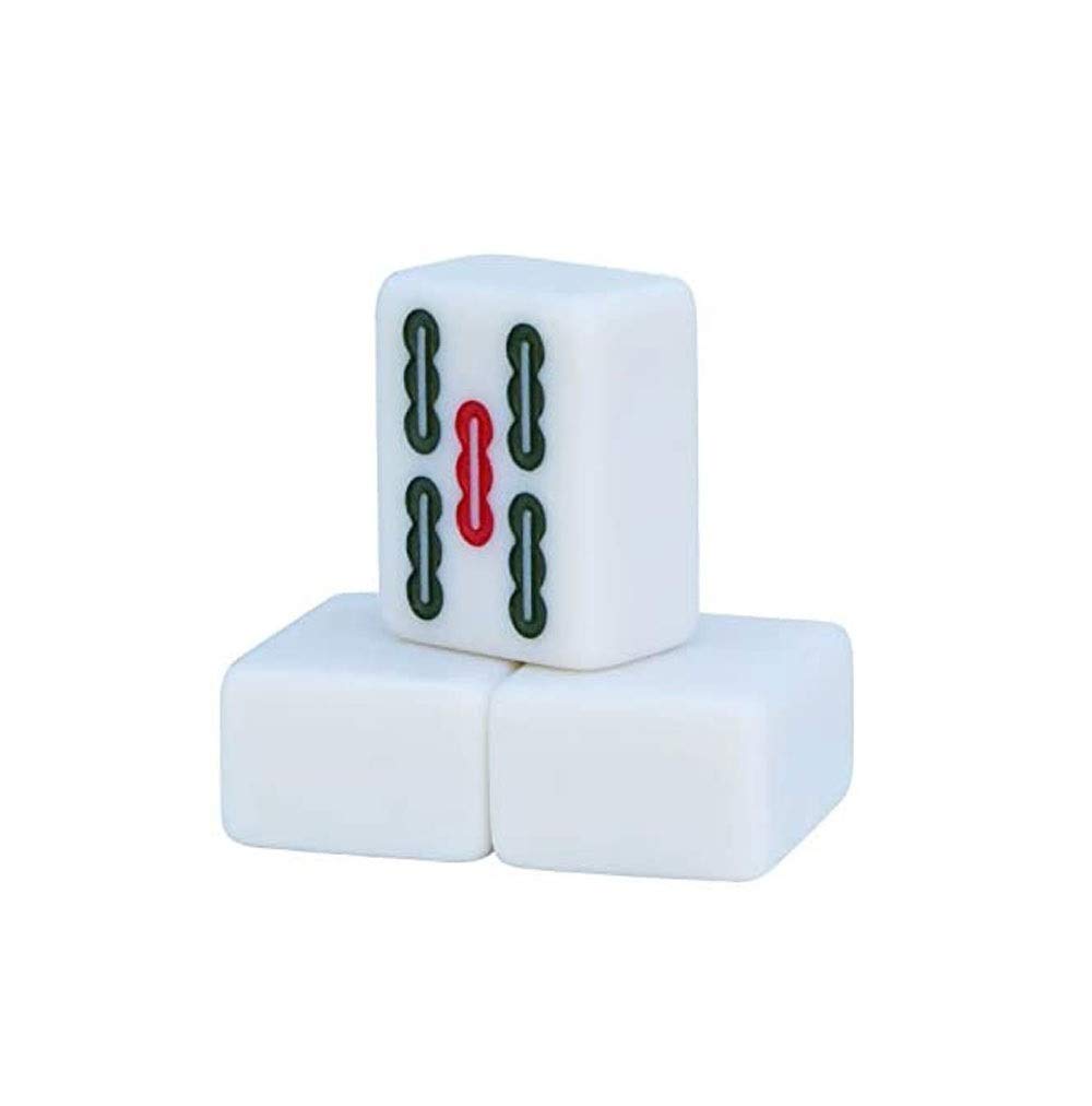 Set di gioco professionale cinese Mahjong - PRO Set - con 144 piastrelle di medie dimensioni, realizzato in melammina materiale 42mm imitazione giada famiglia tempo libero (per gioco in stile ci