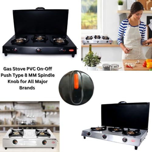 Image of Sun Flash Gas Stove Knob 4 Pieces - Style Code 148Compatible with Prestige, Butterfly, Usha, Surya, Sun Flame, Super Flame Gas Stove, and More (Pack of 5STYLE Code 03)