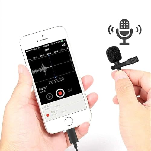 Microphone lavalier clip stéréo portable pour interviews et smartphones