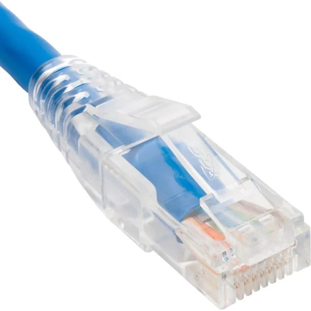 212 Main 7 ft. CAT5E Clear Boot Patch Cord Blue - Pack of 25