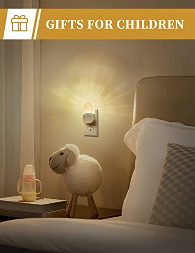 Doresshop Led Night Light, Baby Night Light [2 Pack], Plug In Night Light With Auto Dusk To Dawn Sensor, Adjustable Brightness Night Light For Kids, Bathroom, Bedroom, Nursery Room, Soft White 3000K #TOP4