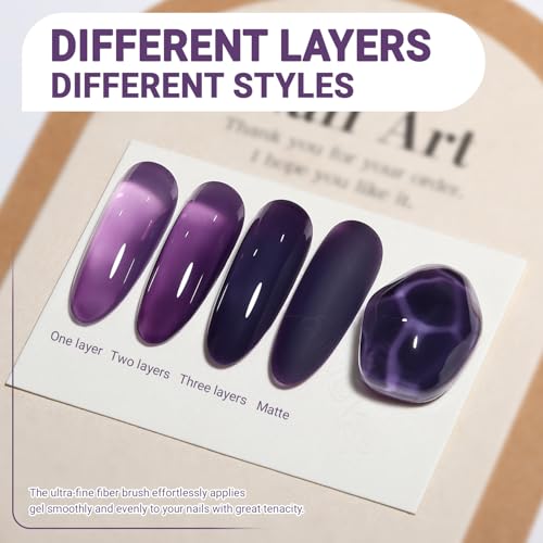 Esmalte de gel Jelly Gel YOKE FELLOW 15ml Morado miniatura 2