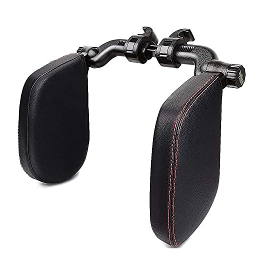 EASY EAGLE Reposacabezas Coche con Barra Deslizante Ajustable para Niño Adulto - Negro