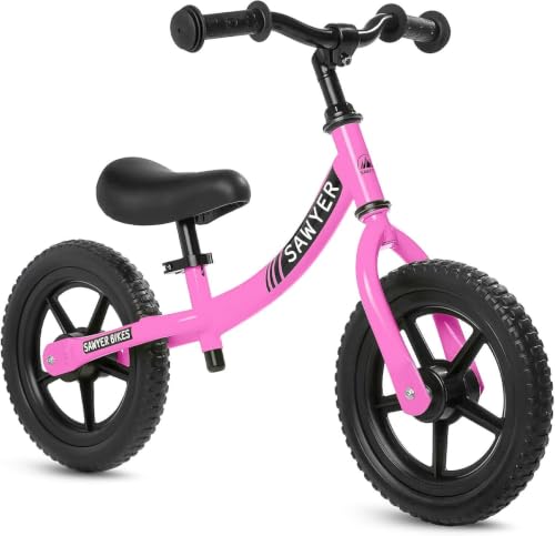 Sawyer Bikes   Bicicleta Sin Pedales Ultraligera   Niños 2, 3, 4 y 5 Años (Rosa)