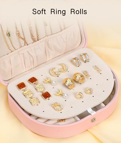 Graduation-Gifts-for-Her-Travel-Jewelry-Case-Mothers-Day-Gifts-for-Mom-Wife-Initial-Travel-Jewelry-Box-Birthday-Gifts-Travel-Essentials-Travel-Accessories-K