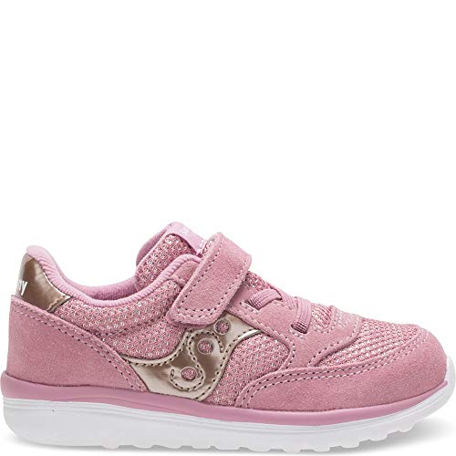 Saucony Baby Jazz Lite Sneaker, Blush Metallic, 4.5 M US Toddler