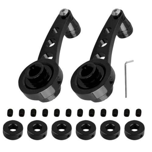 FOYTOKI 4Pcs Car Window Crank Handle Durable Auto Window Winder Replacement Easy Installation Compatible with Various Models Stylish Design