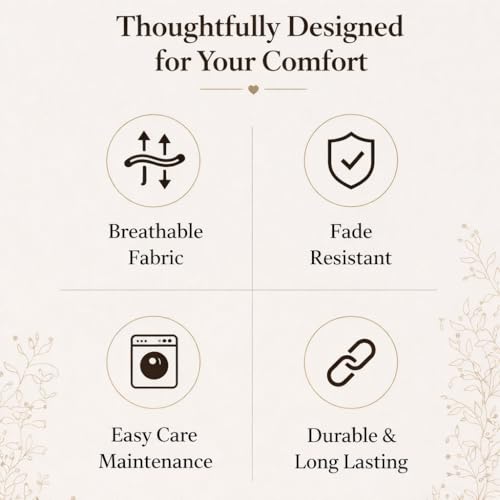 Image of Bedsheet for King Bed Include Pillow Covers | Cocoa Geometry Premium Bedding | Pure Cotton 144 Thread Count|108x108 inch - Cocoa Geometry