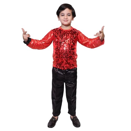 Image of Kaku Fancy Dresses Lycra T-Shirt For Kids, Dance Costume For Boy & Girls