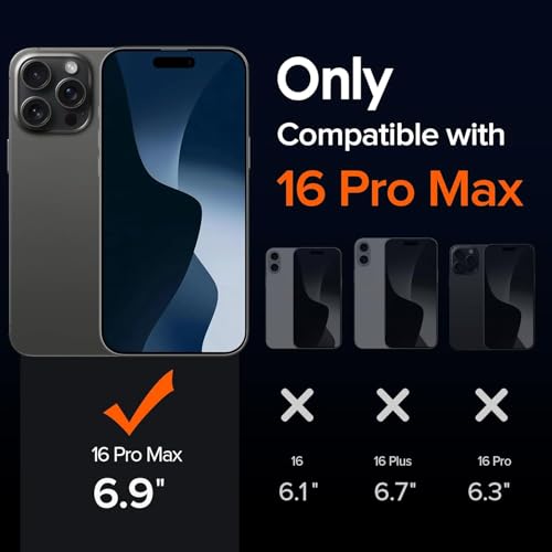 Image of Amozo for iPhone 16 Pro Max Back Case Cover | Defence Series Matte Mag-Safe Camera & Drop Protection Back Cover Case for iPhone 16 Pro Max (Black|Polycarbonate)