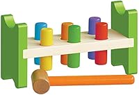 Algopix Similar Product 20 - Classic Wooden Pound A Peg Toy