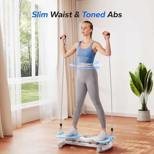 MERACH Waist Twister Machine Exercise, Ab Twist Board with 300 lbs Weight Capacity, Abs Workout for Slim Waist and Core Ab Exercise, Noiseless Home Gym Equipment for Women Men by MERACH - Image 2