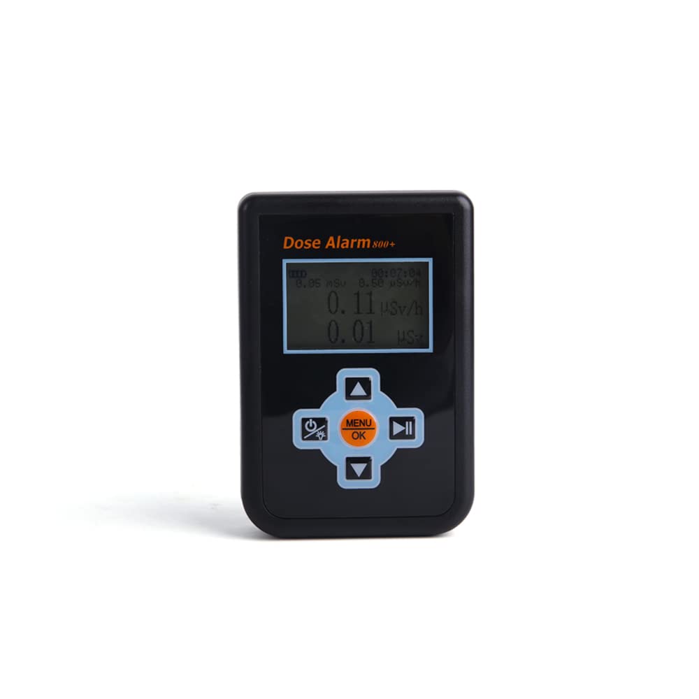 Djioyer Geiger Counter, Nuclear Radiation Detector, X/5/Hard Beam Tester, Personal Dosimeter with Preset Alarm, EMF Meter