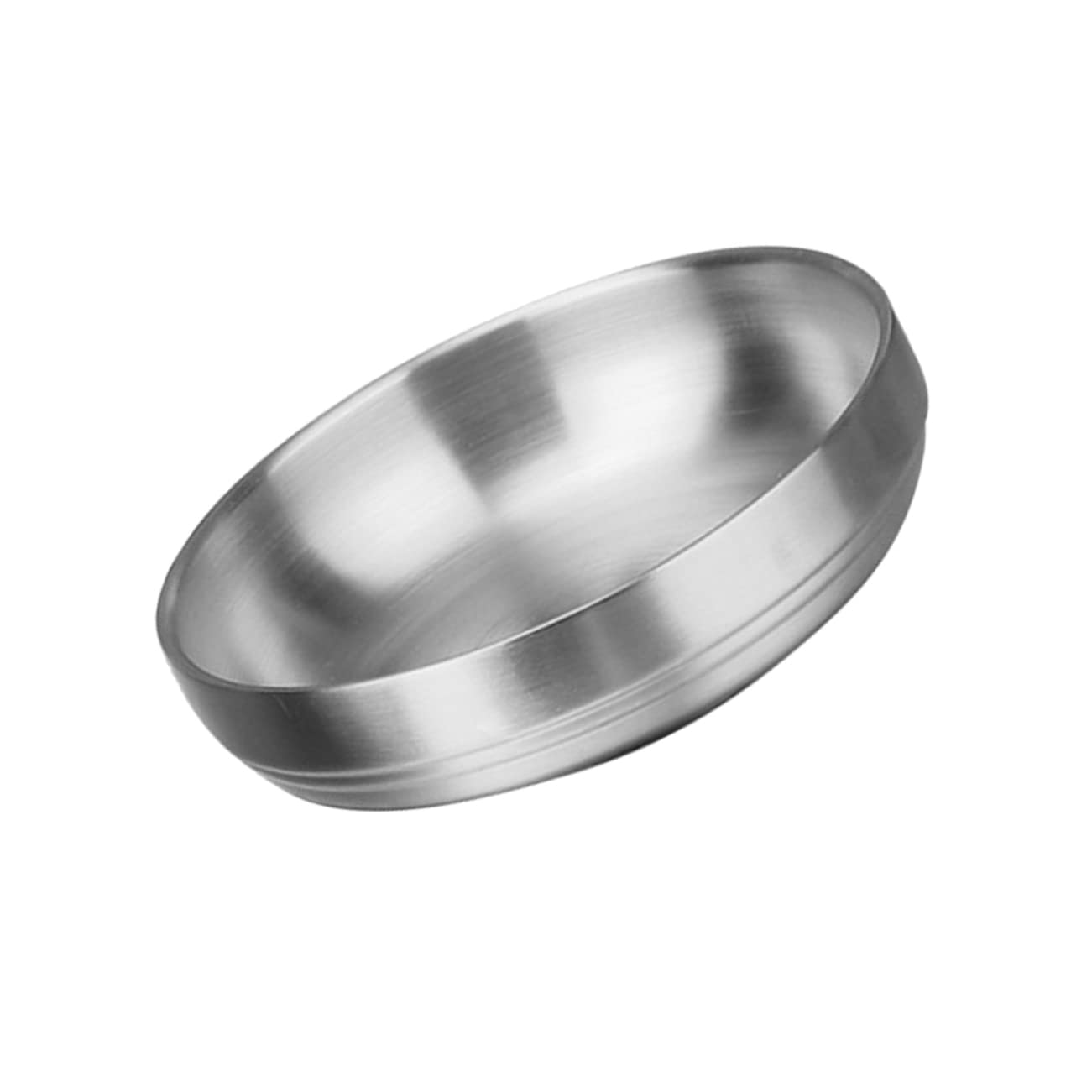 NAMOARLY 304 Stainless Steel Saucer Mini Plates Popcorn Bowl Soy Sauce Dish Pinch Prep Bowls Ketchup Snack Dishes Sauce Bowl Appetizer Plates Mini Saucers Bowl Tabletop Saucers Silver