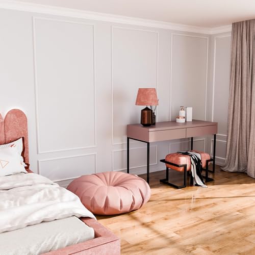 Image of Pangda Peel and Stick Wall Molding Kit, 3D Premade Accent Molding Wainscoting Panel for Interior Wall Moulding Decor, Ready to Assemble Wainscoting Accent Panel(3 Set,48 x 80 in)