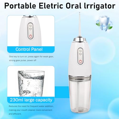 Munddusche Testsieger 2025, Munddusche Kabellos, Water Flosser 3 Modi & 4 Düsen, IPX7 Wasserdicht, für Oral Health Enthusiasten Tägliche Tiefenreinigung Reinigung auf Reisen – Bild 3