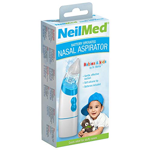 NeilMed Aspirator – Battery Operated Nasal Aspirator for Babies & Kids
