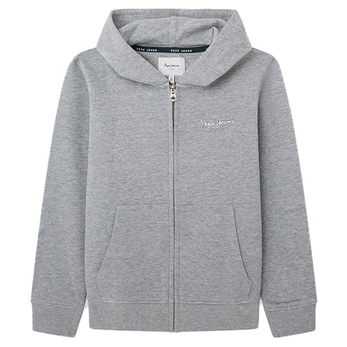 Sweat à capuche Pepe Jeans Eddie zippé pour garçon en coton