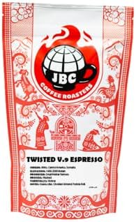 JBC Coffee Roasters "Twisted V.9 Espresso Blend" Medium Roasted Whole Bean Coffee - 12 Ounce Bag