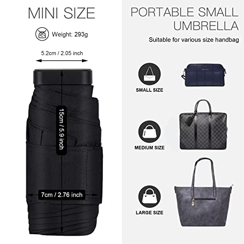 Leagera Mini Umbrella For Purse, Small Travel Umbrella Compact Waterproof Umbrella thumb #7