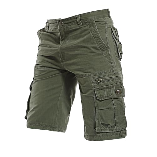 Short de travail vintage homme tricot décontracté vert 4XL confortable