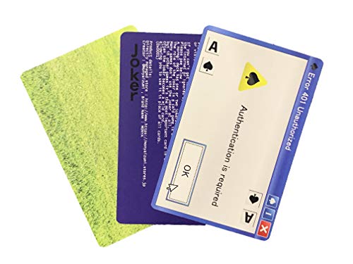MONYA Error Playing Cards (1 Deck) Creative Playing Cards Japanese Brand ???????  Error Playing Cards? Standard Size Poker Cards Party Games Broad Games