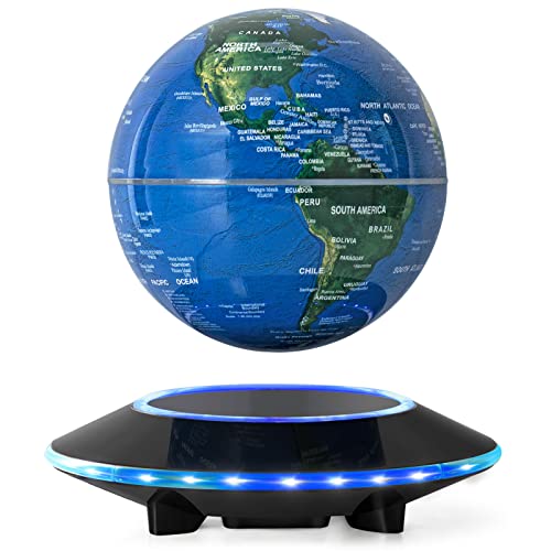 Magnetic Levitation Floating Globe Anti Gravity Rotating World Map with LED Light for Educational Gift Home Office Desk Decoration