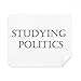Short Phrase Studying Politics Cleaning Cloth Screen Cleaner 2pcs Suede Fabric