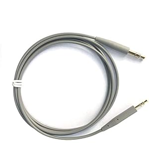 Vervanging 3,5 mm – 2,5 mm mannelijke stereo jackkabels voor Bose oe2/oe2i / AE2/QC25 QC35 hoofdtelefoon (grijs)