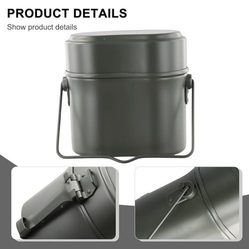 Set de Cocina para Camping Belnotelt Kit de 3 Piezas Ligero Resistente al Calor y Viento Verde miniatura 6
